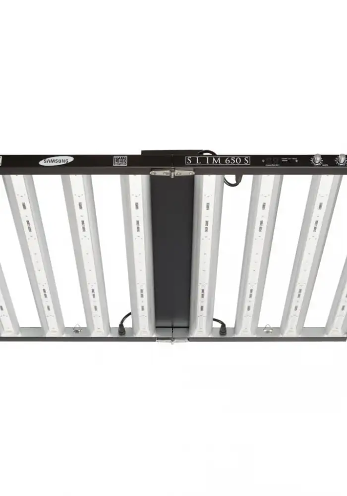 Slim 650S by Optic LED grow lamp. Lighting information- G