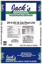 Jack’s Professional 20-0-20 Hi Cal Peat-Lite