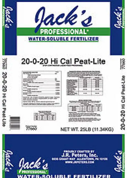 Jack’s Professional 20-0-20 Hi Cal Peat-Lite