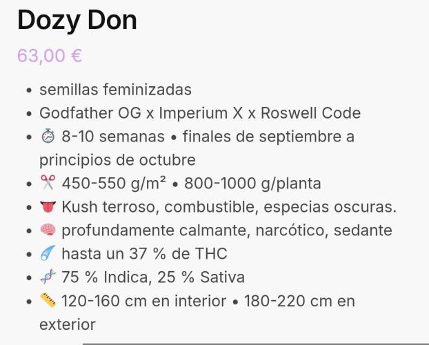 Dozy Don. Week 0