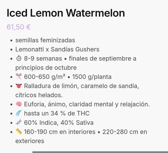 Iced Lemon Watermelon. Week 0