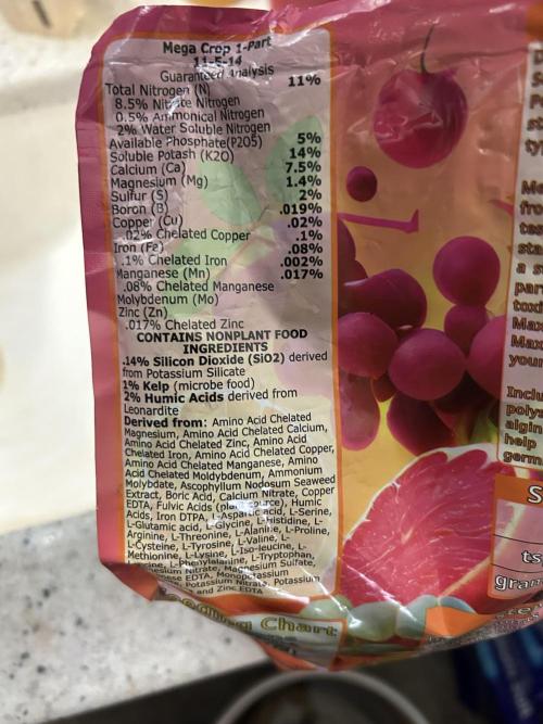 Landrace Ladies ‘26. Week 3 - Back: Mega Crop 1-Part All Purpose Plant Food