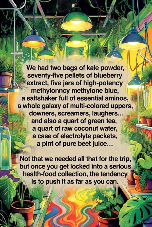 🎃🧛‍♂️😈💀🎃 '25. Week 13 - 12/7 6:40AM Grok got me into health foods now I have pretend 70s drug collection