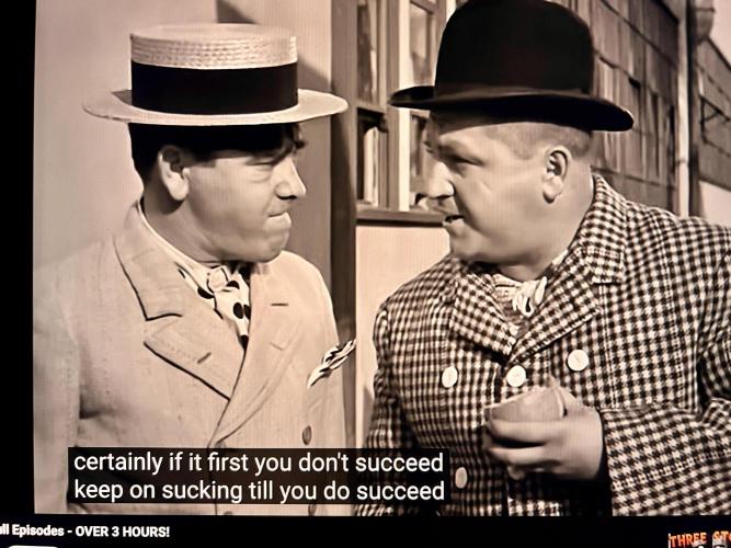 🥊🥧🍧🐐☕️🐓🔩🍌. Week 5 - 1/5/26 6:32 AM Curly said it best… if it first you don’t succeed keep on 