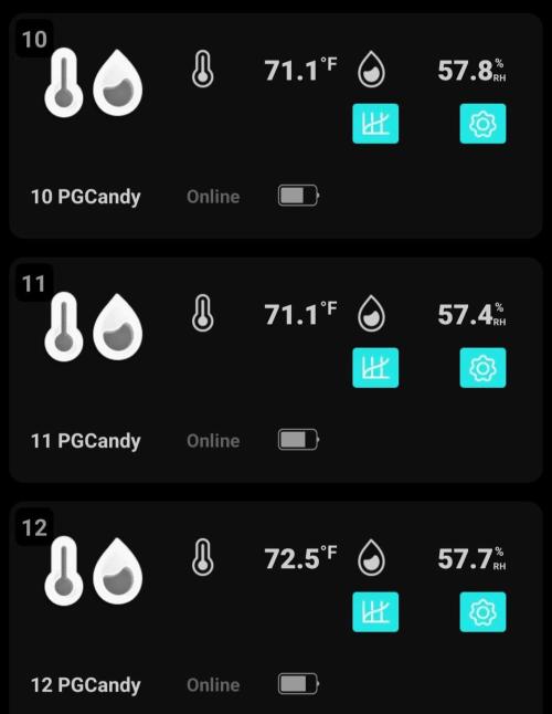 Purple Galaxy Candy Variegated auto. Week 12 - 57% humidity in Cure Bags