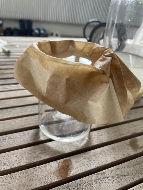 Korean Natural Farming (KNF) First Try. Week 1 - 2) Filter Rice water