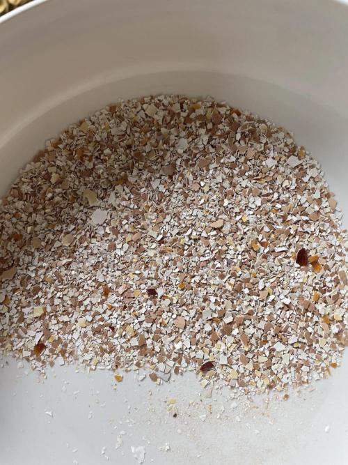 Korean Natural Farming (KNF) First Try. Week 5 - eggshells