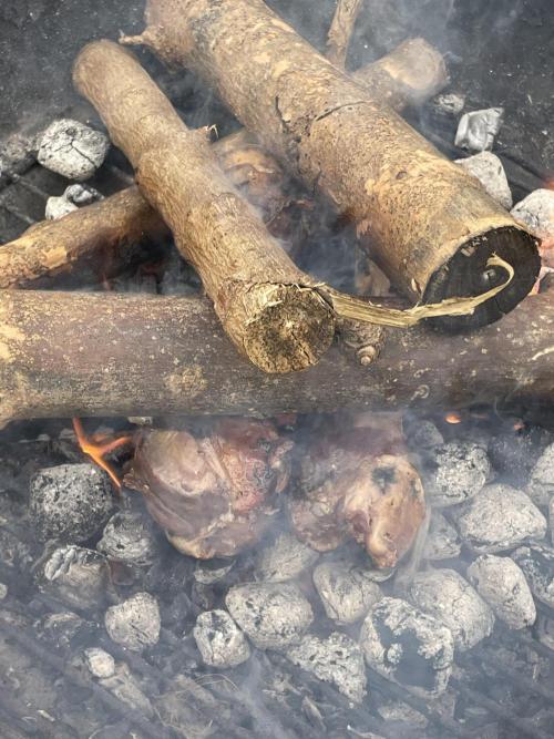 Korean Natural Farming (KNF) First Try. Week 6 - 1 ) Burn Your animal bone 