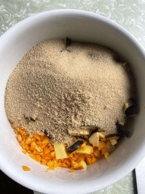 Korean Natural Farming (KNF) First Try. Week 7 - 2) mix with brown sugar