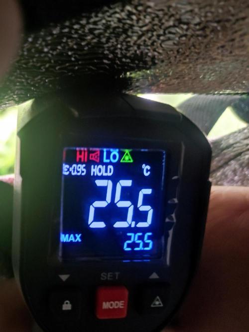 Ayahuasca Purple 3rd and final run. Week 5 - 2026/05/25: canopy temp.
