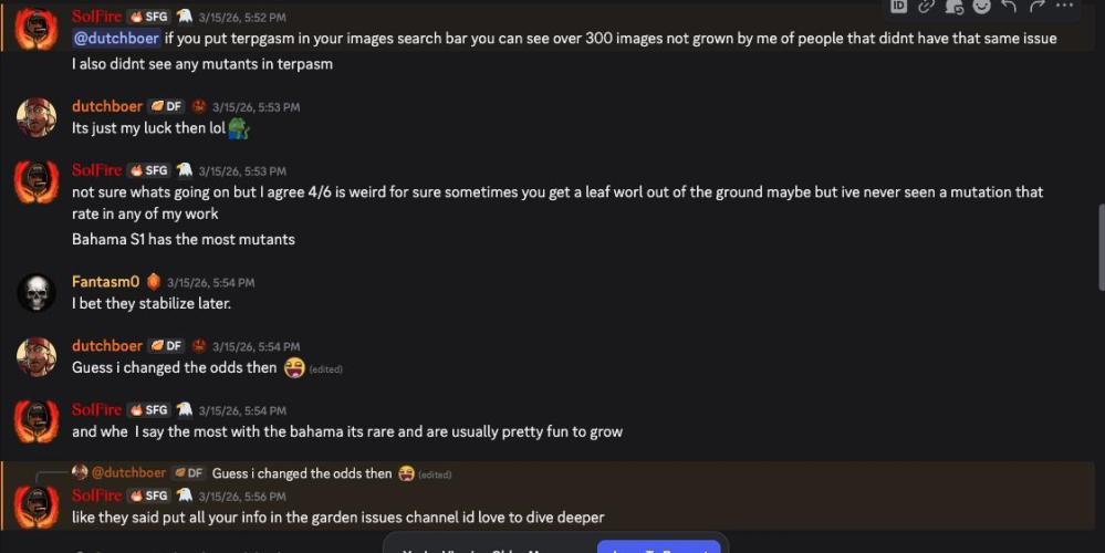 Terpgasm No Orgasm just Mutation GASM. Week 2