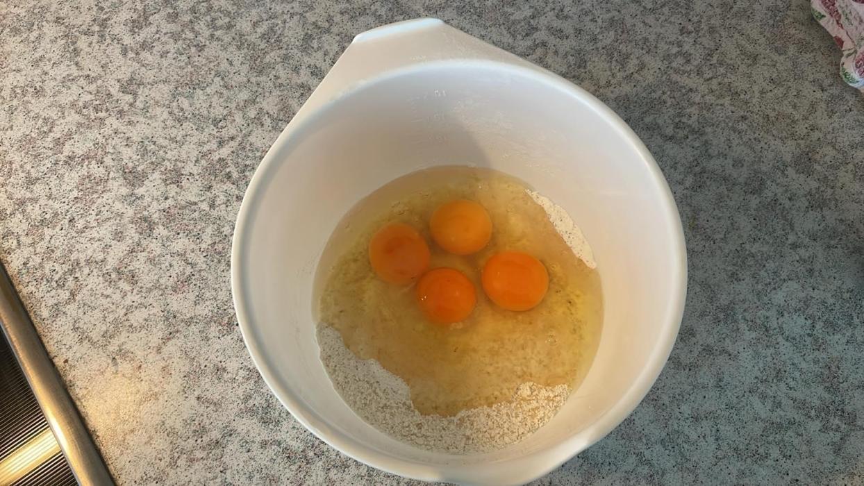 Space Brownies. Week 11 - mix the rest of the ingredients separately
