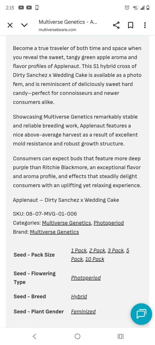 APPLENAUT (Dirty Sanchez X Wedding Cake). Week 1