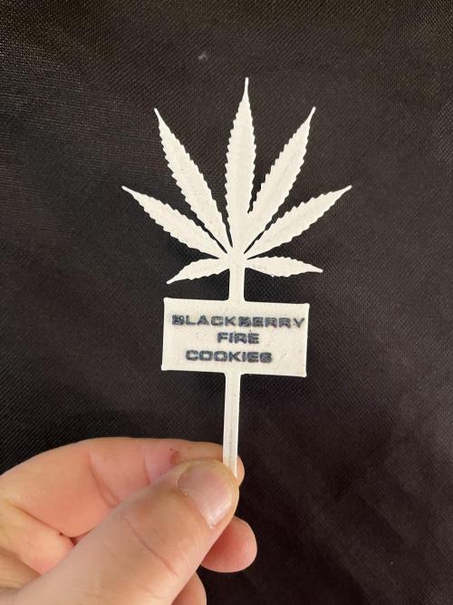 BBFC S1 seeds and Nuke Head NSB. Week 1 - 3D Printed Plant Label
first grow of this strain after feminizing it