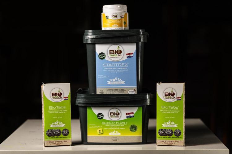 Pink Runtz - Farm #23. Week 0 - Bio Tabs products that I received for testing.