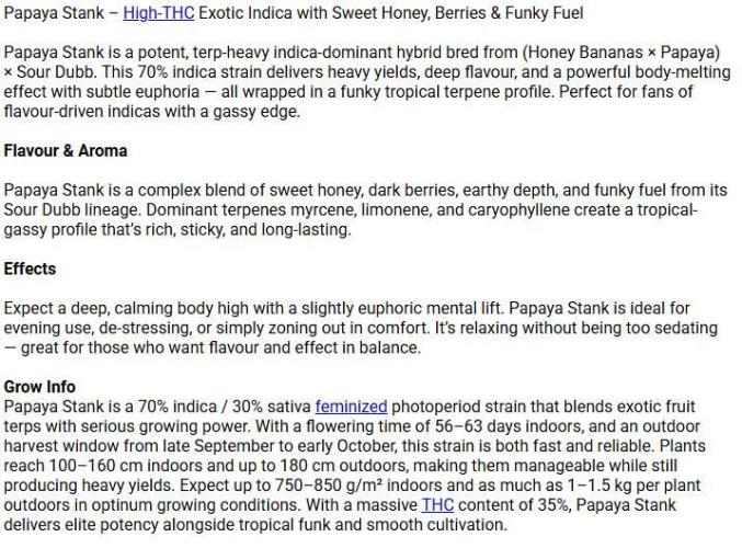 Two stinky papaya. Week 0