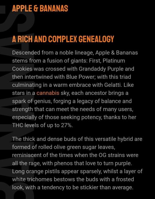Kannabia Apple & Bananas. Week 0