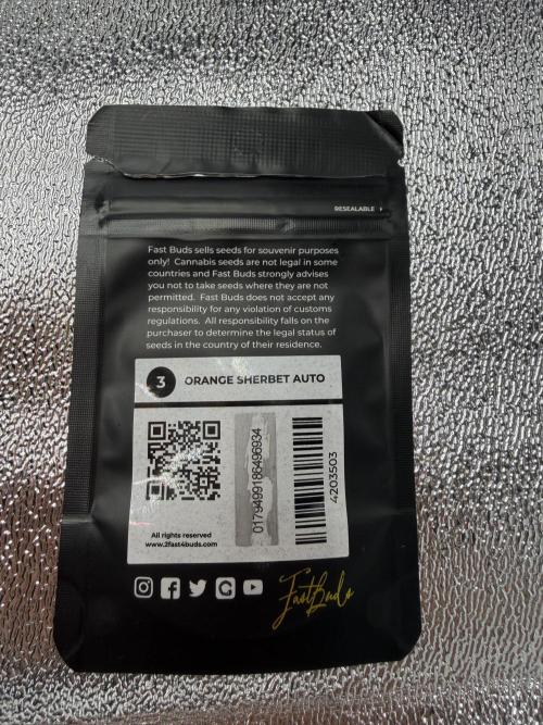 Orange Sherbet Auto FBs. Week 0