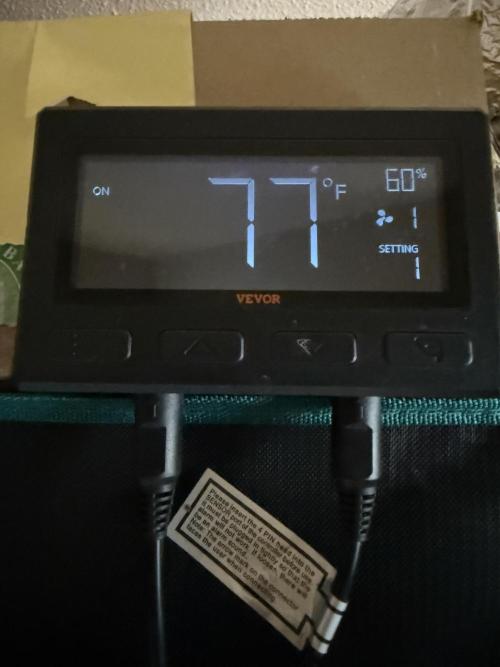 Tropicana cherry. Week 1 - Aktuelle Temperatur und Luftfeuchtigkeit 