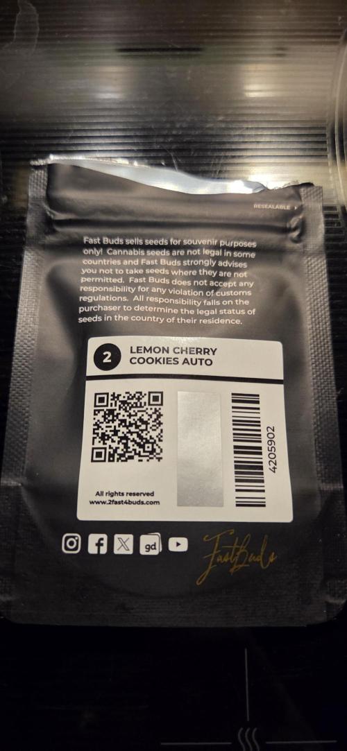 FB Lemon Cherry Cookies Auto in 40x40. Week 0