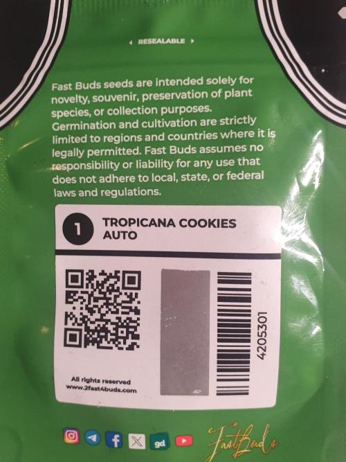 Tropicana Cookies Auto #1. Week 0