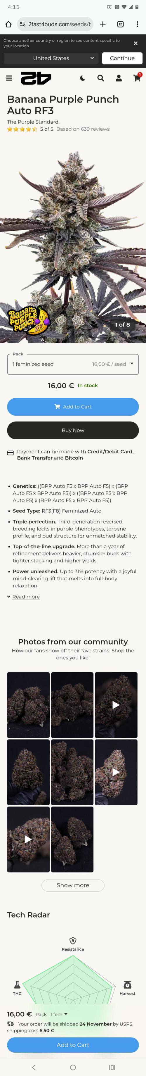 Fast buds grow promo( 419budz). Week 1