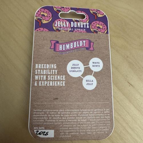 Jelly Donutz by Humboldt Seed Co.. Week 0