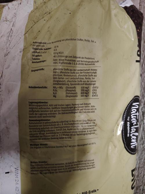 Strawberry Cola Auto Winter Grow 2026. Week 0 - Unsere Erde ein paar Daten.