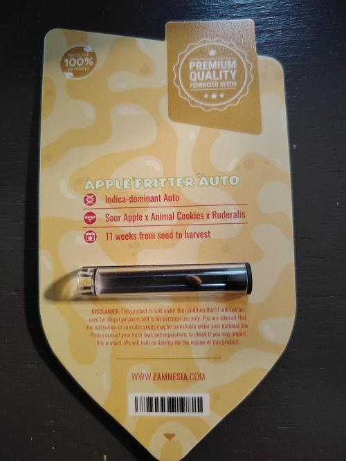 Apple Fritter Auto Winter Grow 2026. Week 0