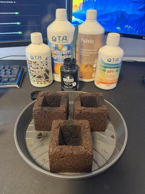 Athena x Autopot x Gigglez. Week 1 - Mycorrhiza Einfach aufs nasse coco streuen oder direkt an die Wurzeln 