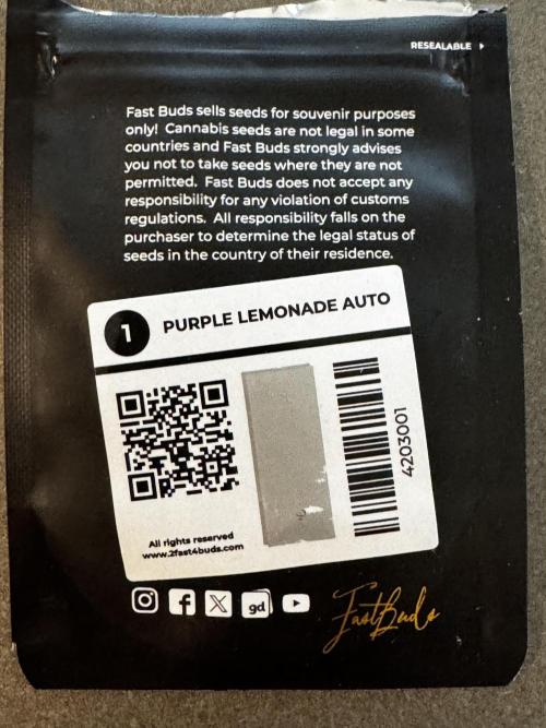 Purple Lemonade Auto. Week 0