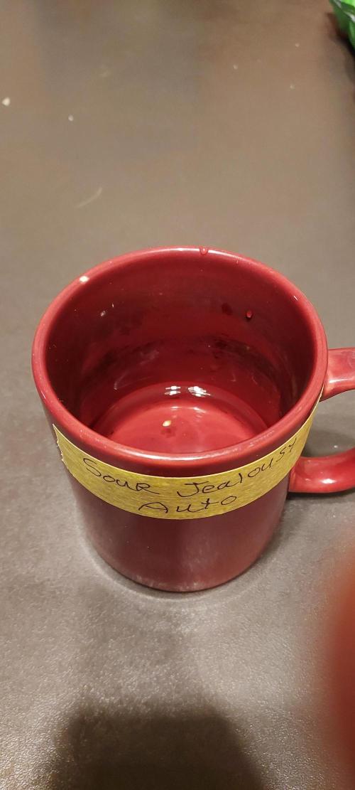 Sour Jealousy Auto. Week 0 - Germ day 1