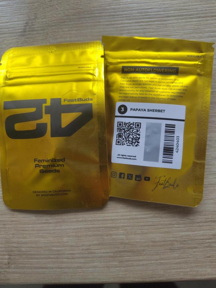 Papaya sherbet fem FB. Week 0