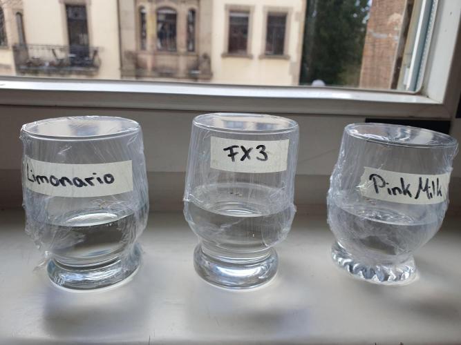 Fx3, Pink Milk & Limonario. Week 0 - Soaked for 24 hours