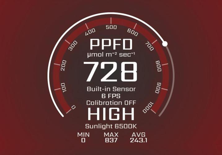 Winter Grow Projects 25-26. Week 8 - PPFD Rating