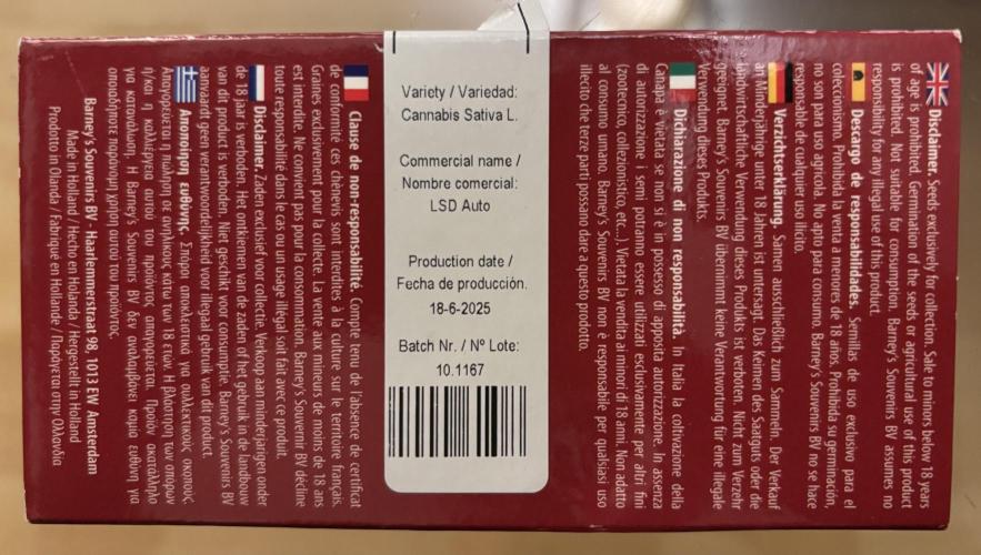 LSD Auto - GanjaFFarMers. Week 0 - LSD - Auto - Back