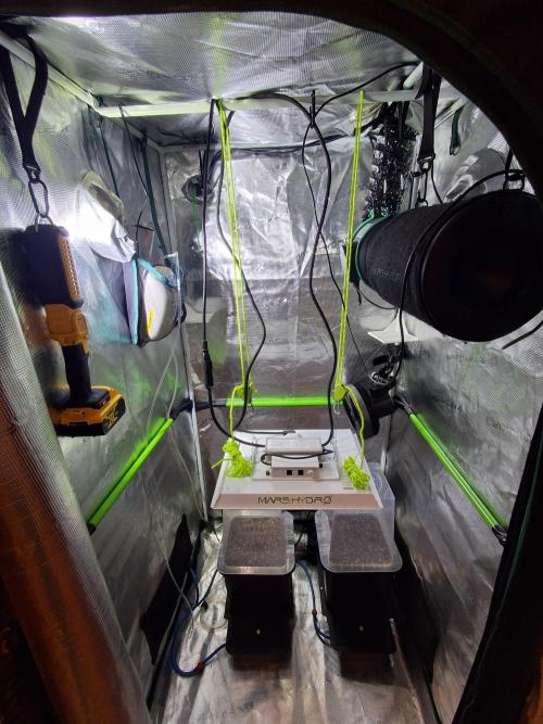 Autopot w/ Airdome-2 Radical Juice Auto. Week 0 - Grow tent cleaned after last grow of 2x Super Boof Autos