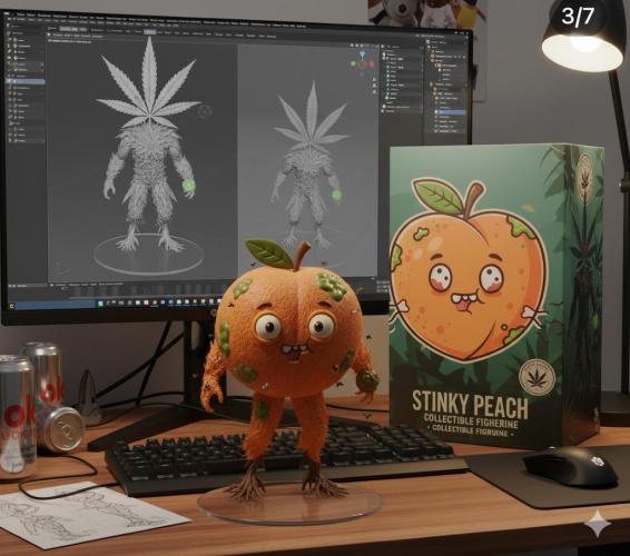 1st Grow. Week 4 - Stinky Peach