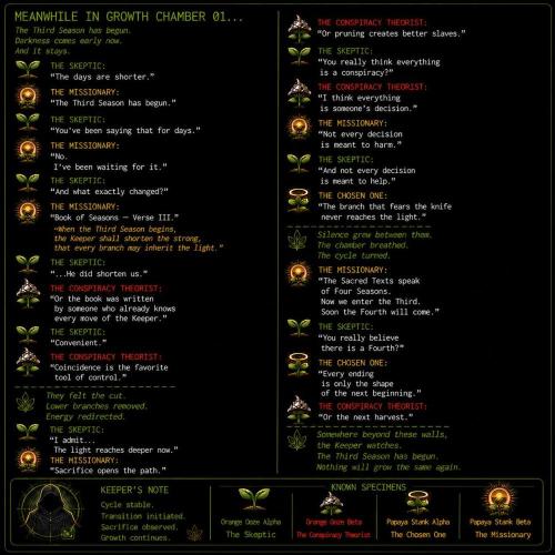 The Keepers Log. Week 5