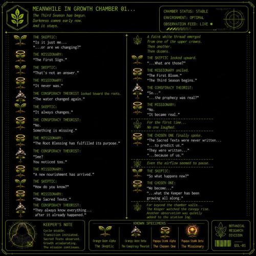 The Keepers Log. Week 7