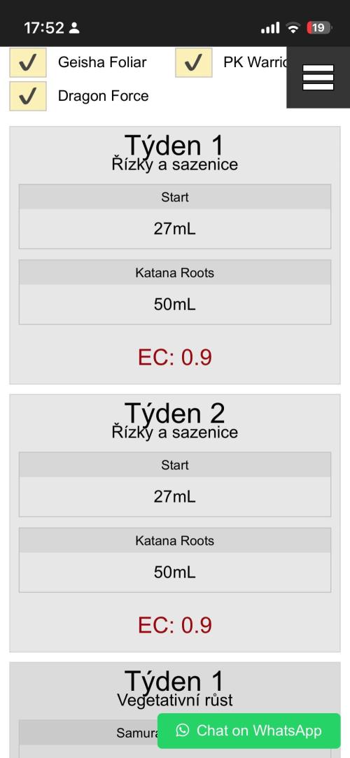 Zahrádka 2. Week 1