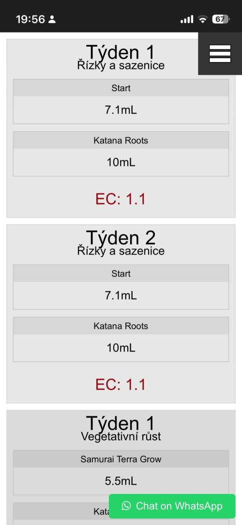 Zahrádka 2. Week 2