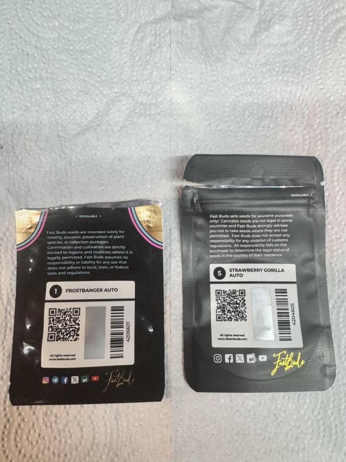 Strawberry gorilla 420 fast buds. Week 0 - Started germination with 5 strawberry gorilla autos and 1 frost banger auto