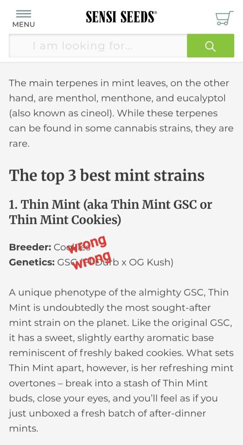 Thin Mint F1-Hybrid. Week 0 - Misinformation is rampant on Thin Mint
