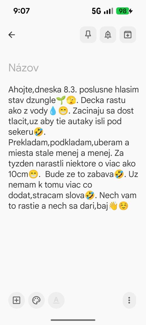 Moje po druheee😁🌱. Week 12 - Musim takto,lebo app nespolupracuje
