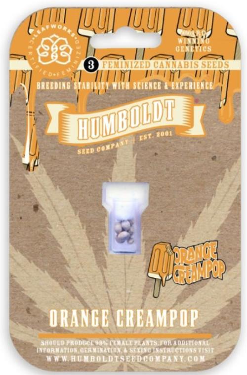 Orange Creampop (Humboldt Seed Company). Week 0 - I usually smoke Indicas but I’m super excited for a 70% Sativa day time smoke 