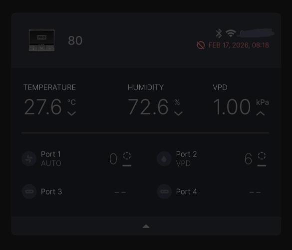 Cherry Strudel Living Soil grow. Week 5 - AC Infinity controller maintaining a VPD of 1.0 kPa