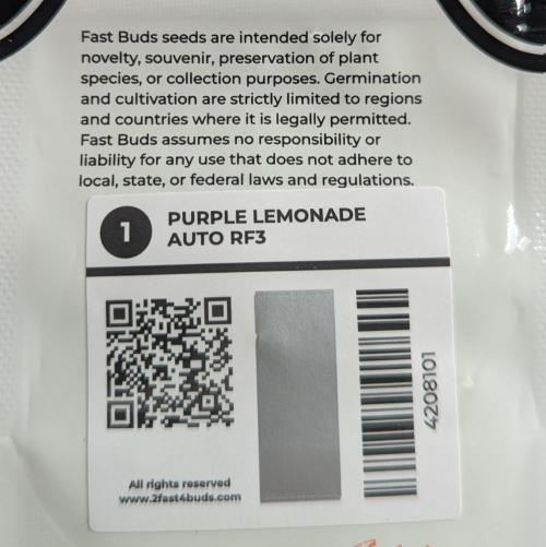 42fastbuds Purple Lemonade RF3 Auto. Week 0