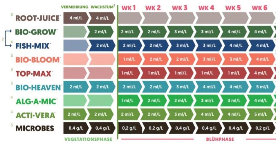 I Nordleuchten I. Week 8 - 1/2 Düngerschema WK6
