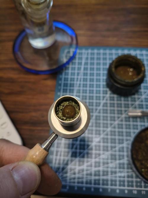 Banana Purple Punch , Gelato. Week 10 - home grown 🥦 and a little home made concentrate on top in my new ruby twist pro :) taste heavenly